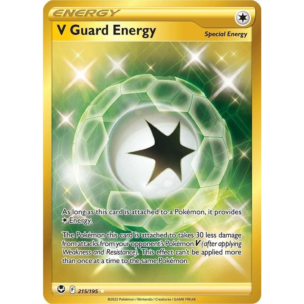 The Pokemon Company V Guard Energy (Secret) (215/195) (SWSH12: Silver Tempest) by LAB7 Malta, Europe