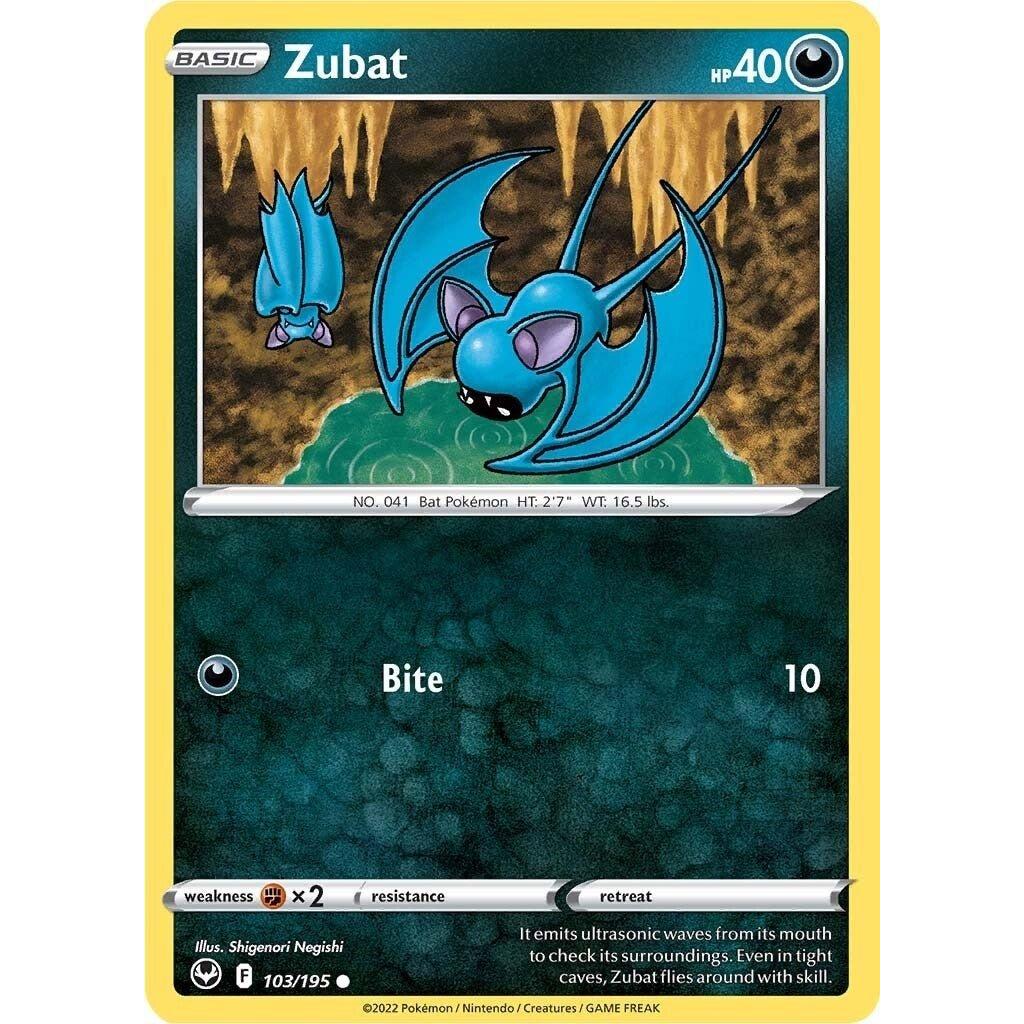 The Pokemon Company Zubat (103/195) (SWSH12: Silver Tempest) by LAB7 Malta, Europe