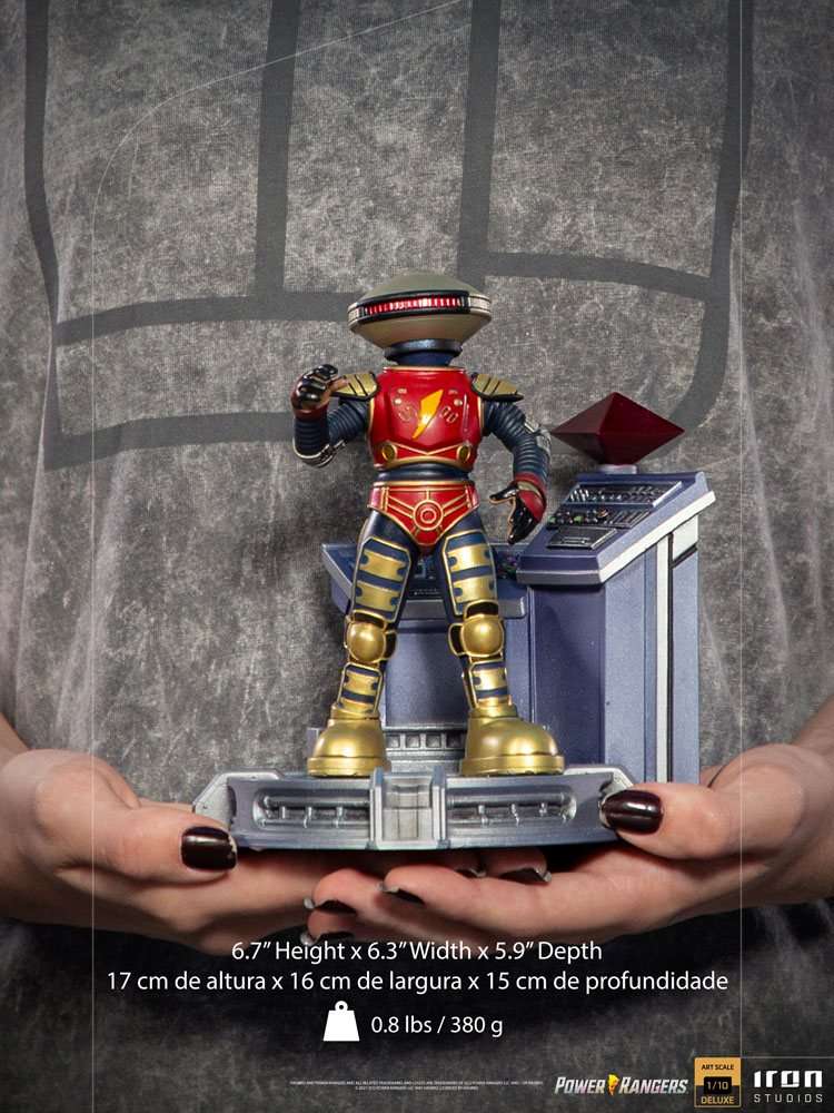 Iron Studios Power Rangers Deluxe Art Scale Statue 1/10 Alpha 5 17 cm by LAB7 Malta, Europe