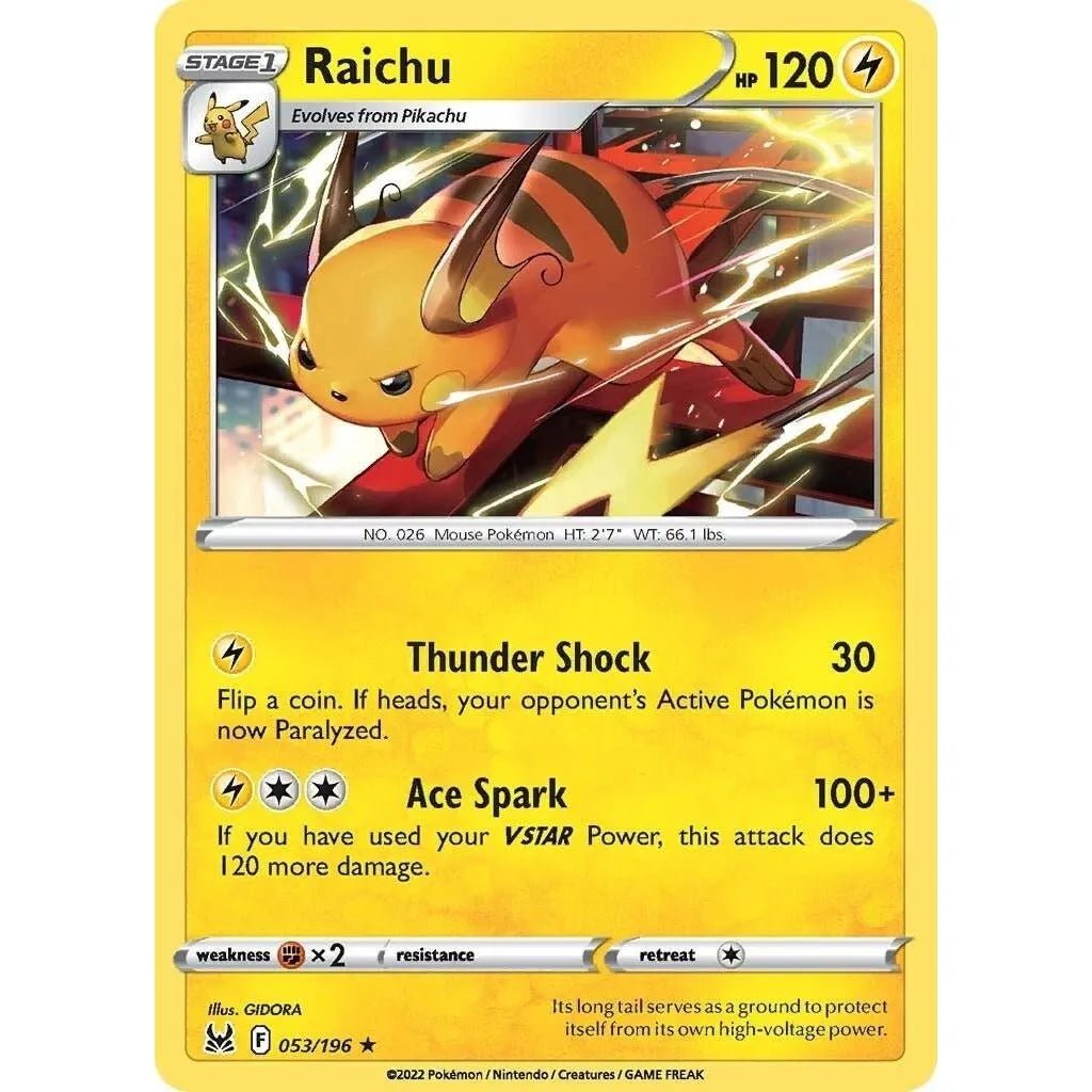 Raichu (053/196) (SWSH11: Lost Origin) in Malta | LAB7