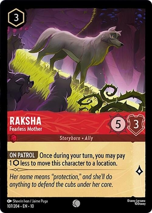 Ravensburger Raksha - Fearless Mother (107/204) (Whispers in the Well) by LAB7 Malta, Europe