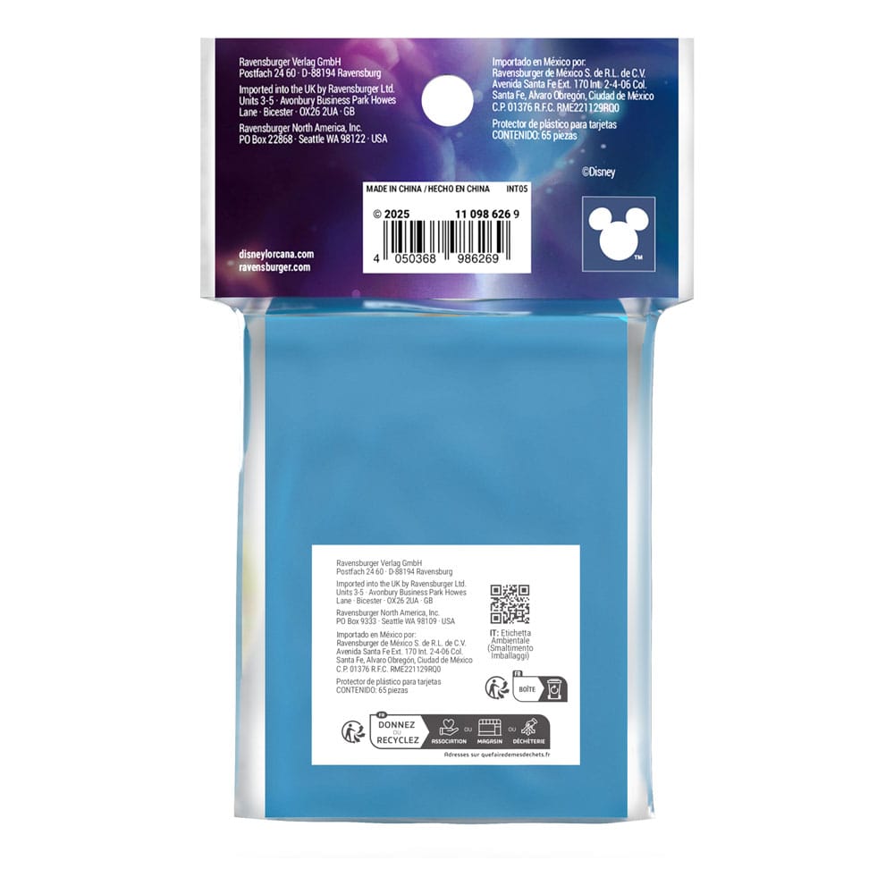 Ravensburger Disney Lorcana TCG Mulan Card Sleeves Pack of 65 by LAB7 Malta, Europe