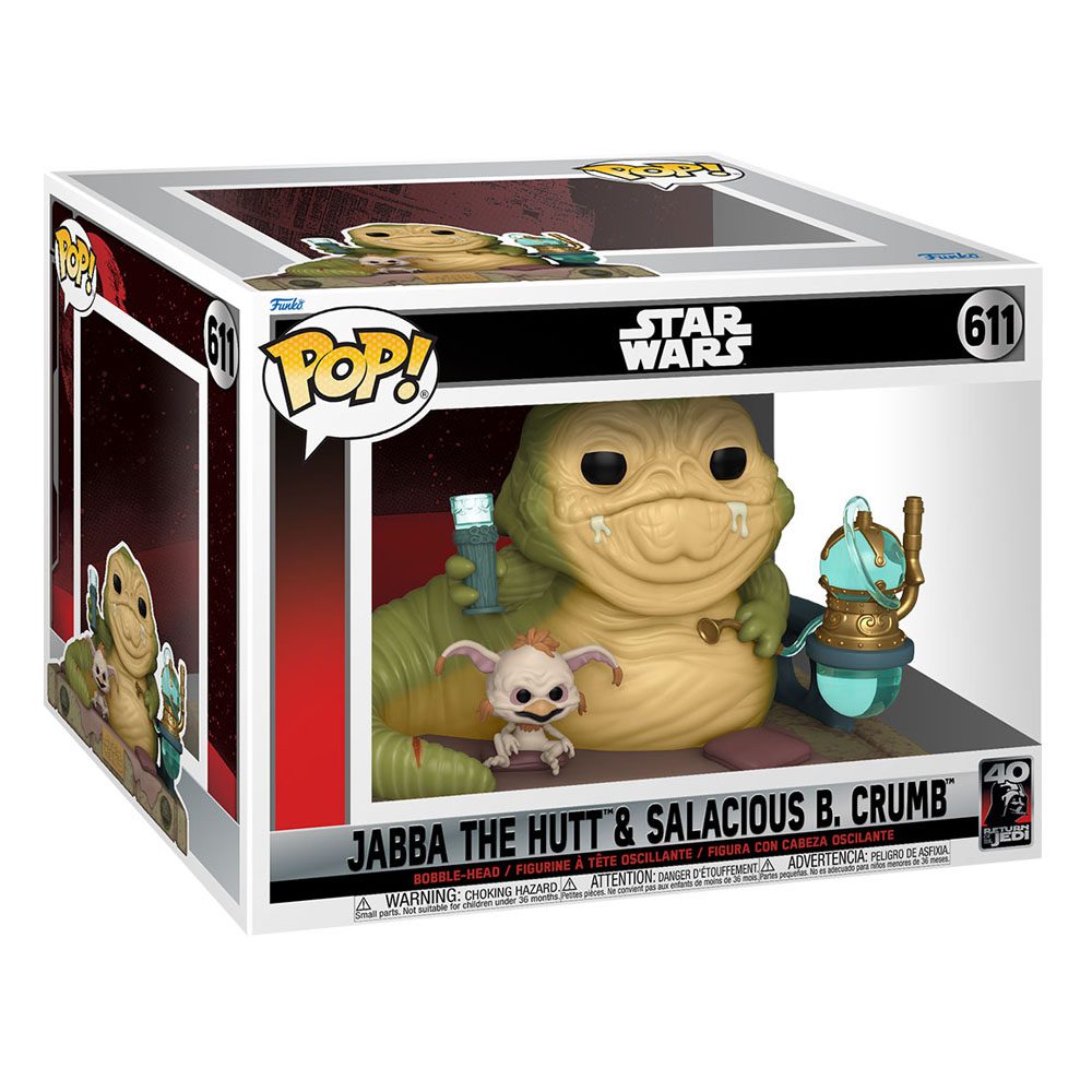Funko Return of the Jedi 40th Anniversary POP! Vinyl Figure Jabba w/Salacious 611 by LAB7 Malta, Europe