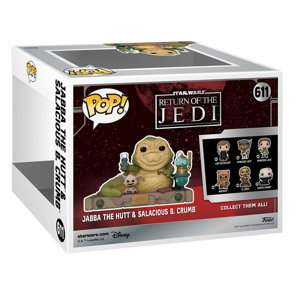 Funko Return of the Jedi 40th Anniversary POP! Vinyl Figure Jabba w/Salacious 611 by LAB7 Malta, Europe
