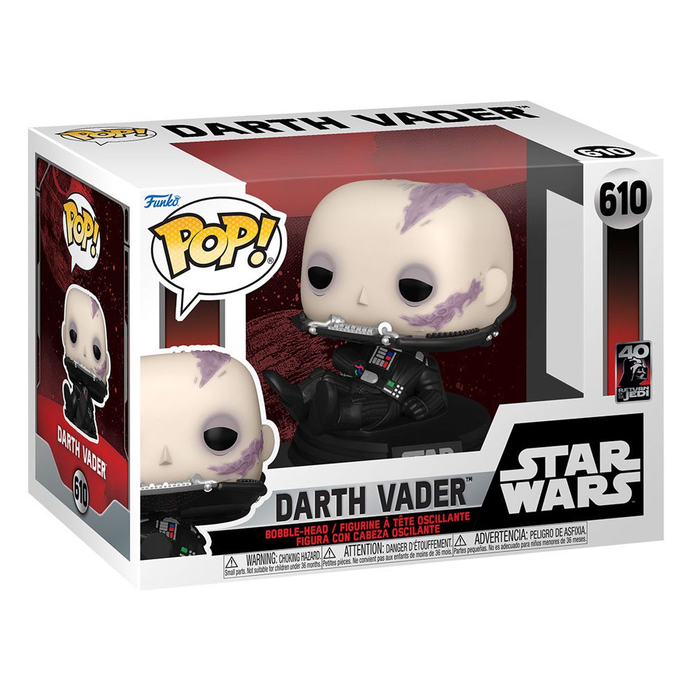 Funko Return of the Jedi 40th Anniversary POP! Vinyl Figure Vader (Unmasked) 610 by LAB7 Malta, Europe