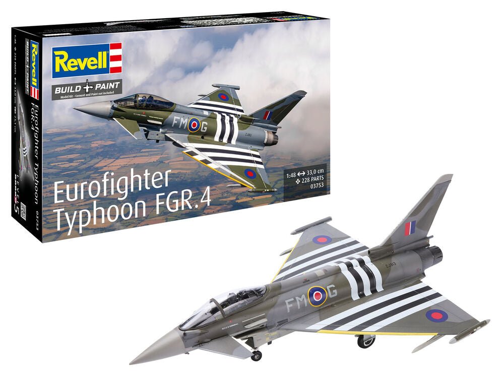 Revell Eurofighter Typhoon FGR.4 Model Kit (1:48 Scale) by LAB7 Malta, Europe