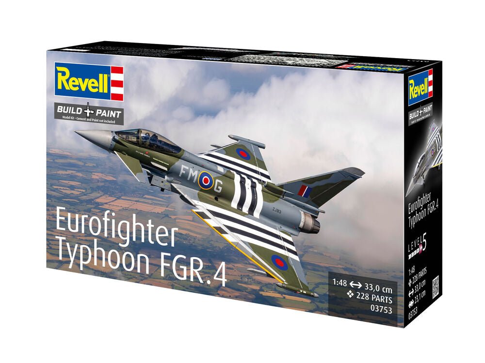 Revell Eurofighter Typhoon FGR.4 Model Kit (1:48 Scale) by LAB7 Malta, Europe