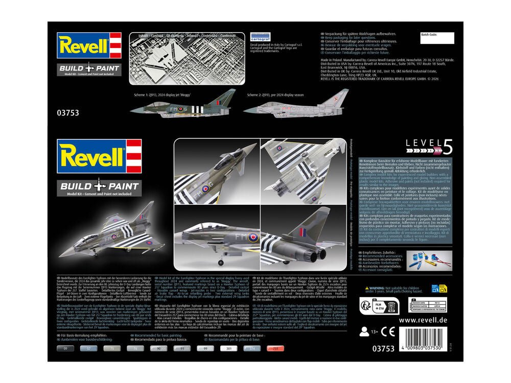 Revell Eurofighter Typhoon FGR.4 Model Kit (1:48 Scale) by LAB7 Malta, Europe