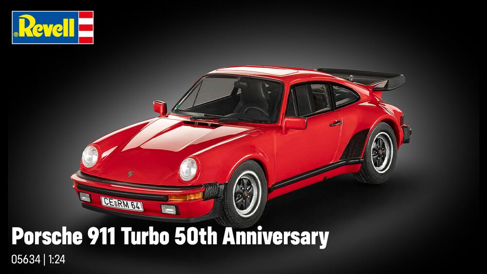 Revell Gift Set – Porsche 911 Turbo 50th Anniversary (1:24 Scale) by LAB7 Malta, Europe