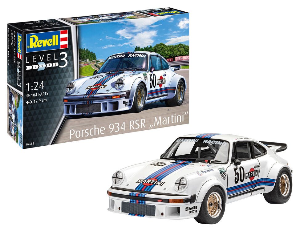 Revell Porsche 934 RSR "Martini" Model Kit (1:24 Scale) by LAB7 Malta, Europe