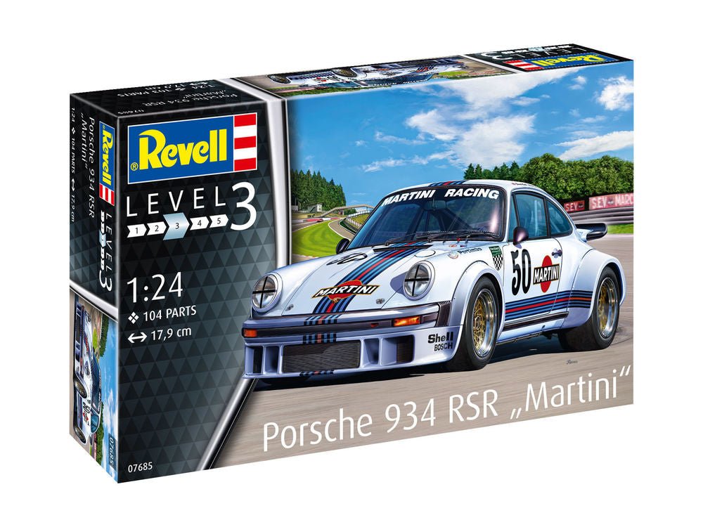 Revell Porsche 934 RSR "Martini" Model Kit (1:24 Scale) by LAB7 Malta, Europe