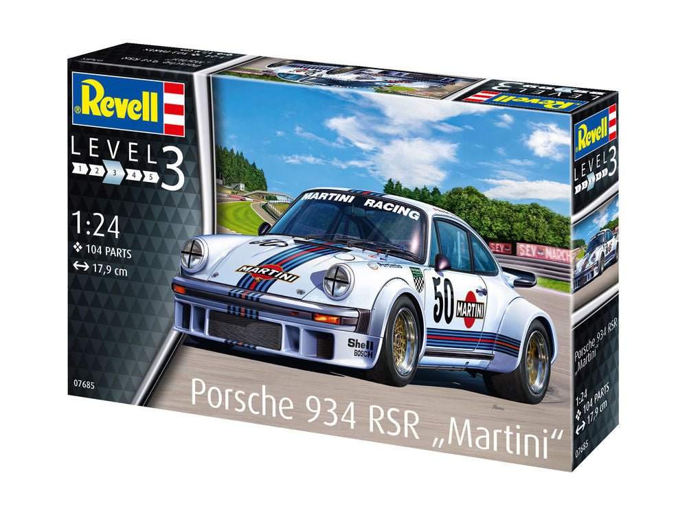 Revell Porsche 934 RSR "Martini" Model Kit (1:24 Scale) by LAB7 Malta, Europe