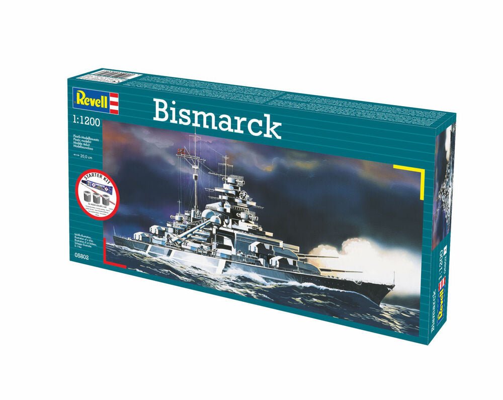 Revell Starter Kit – Bismarck (1:1200 Scale) by LAB7 Malta, Europe