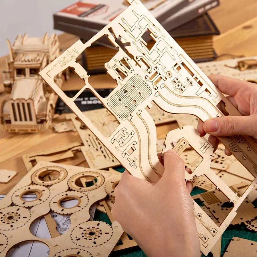 ROKR ROKR Grand Prix Car MC401 – 1:16 Vintage Sports Car 3D Wooden Puzzle by LAB7 Malta, Europe