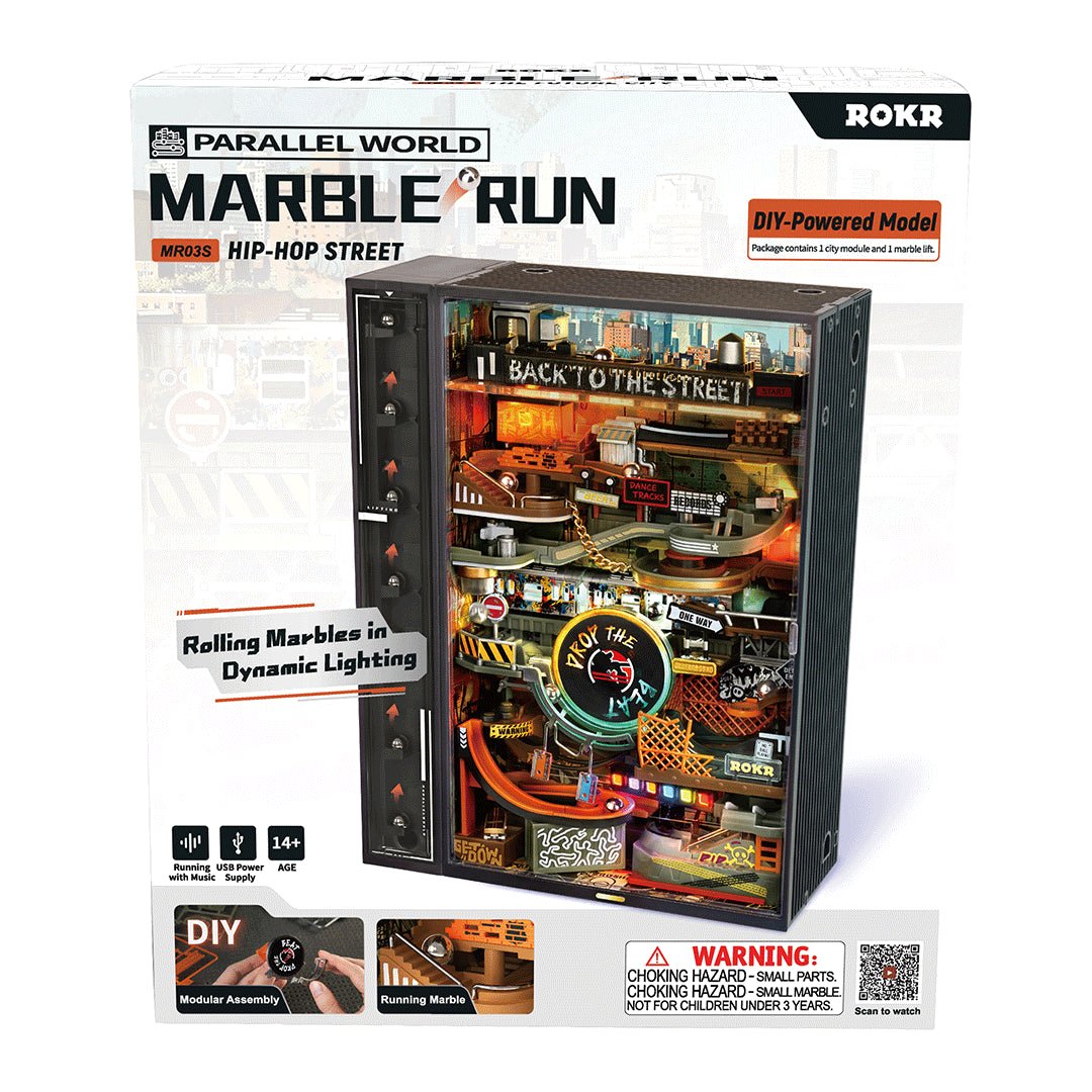 ROKR ROKR Hip - Hop Street Marble Run Mechanical 3D Puzzle MR03S by LAB7 Malta, Europe