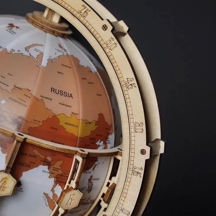 ROKR ROKR Luminous Globe 3D Wooden Puzzle ST003 by LAB7 Malta, Europe