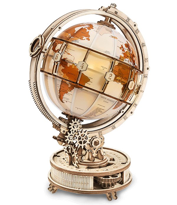 ROKR ROKR Luminous Globe 3D Wooden Puzzle ST003 by LAB7 Malta, Europe