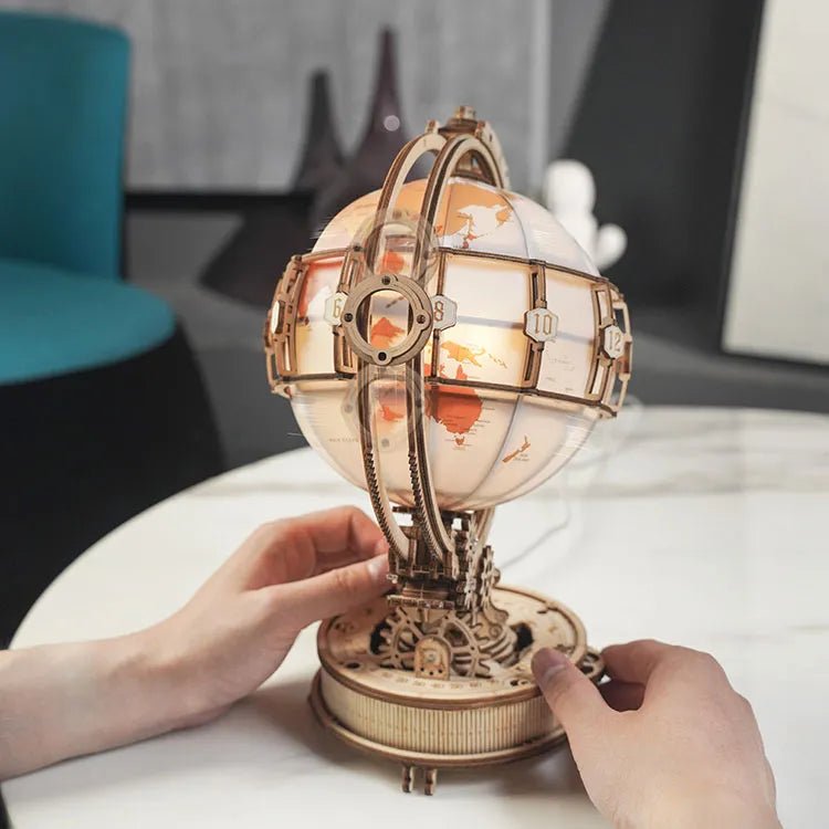 ROKR ROKR Luminous Globe 3D Wooden Puzzle ST003 by LAB7 Malta, Europe