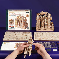 ROKR ROKR Marble Travel London Marble Run 3D Wooden Puzzle EGB01 by LAB7 Malta, Europe