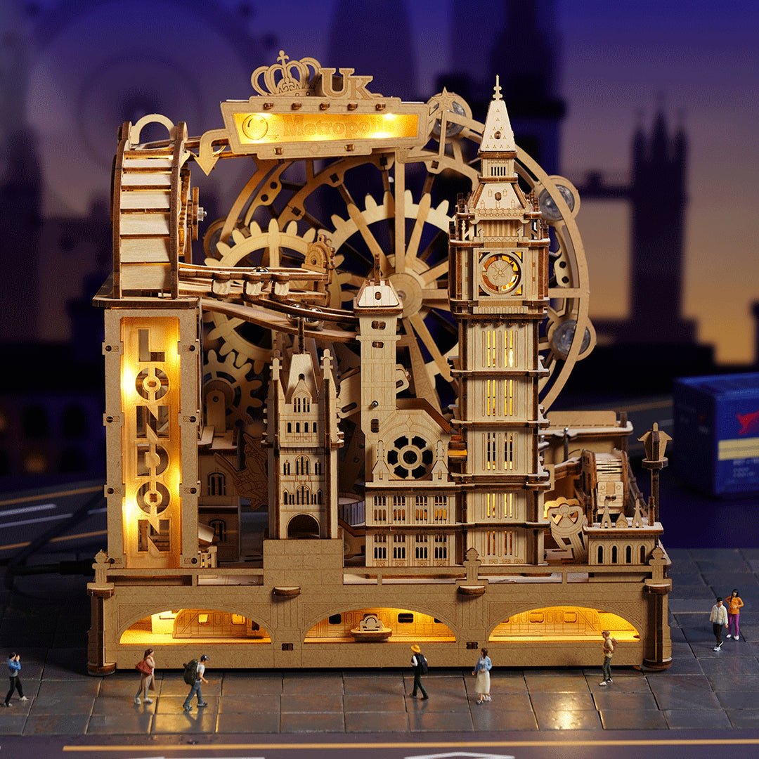 ROKR ROKR Marble Travel London Marble Run 3D Wooden Puzzle EGB01 by LAB7 Malta, Europe