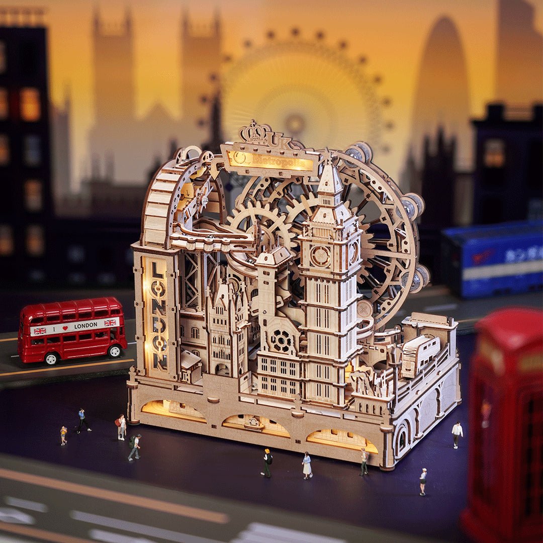ROKR ROKR Marble Travel London Marble Run 3D Wooden Puzzle EGB01 by LAB7 Malta, Europe