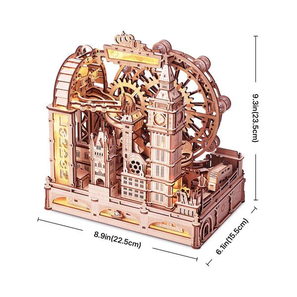 ROKR ROKR Marble Travel London Marble Run 3D Wooden Puzzle EGB01 by LAB7 Malta, Europe