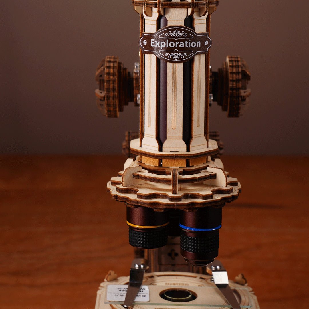 Microscope 3D Wooden Puzzle ST005 by ROKR available from LAB7 Malta