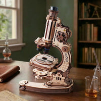 Microscope 3D Wooden Puzzle ST005 by ROKR available from LAB7 Malta