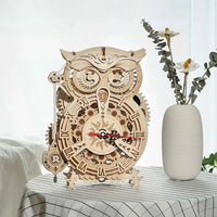 ROKR ROKR 3D Wooden Puzzle Owl Clock Mechanical Gears LK503 by LAB7 Malta, Europe