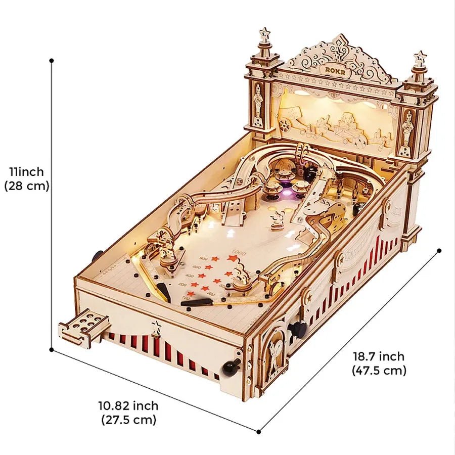 ROKR ROKR 3D Pinball Machine Wooden Puzzle EG01 by LAB7 Malta, Europe