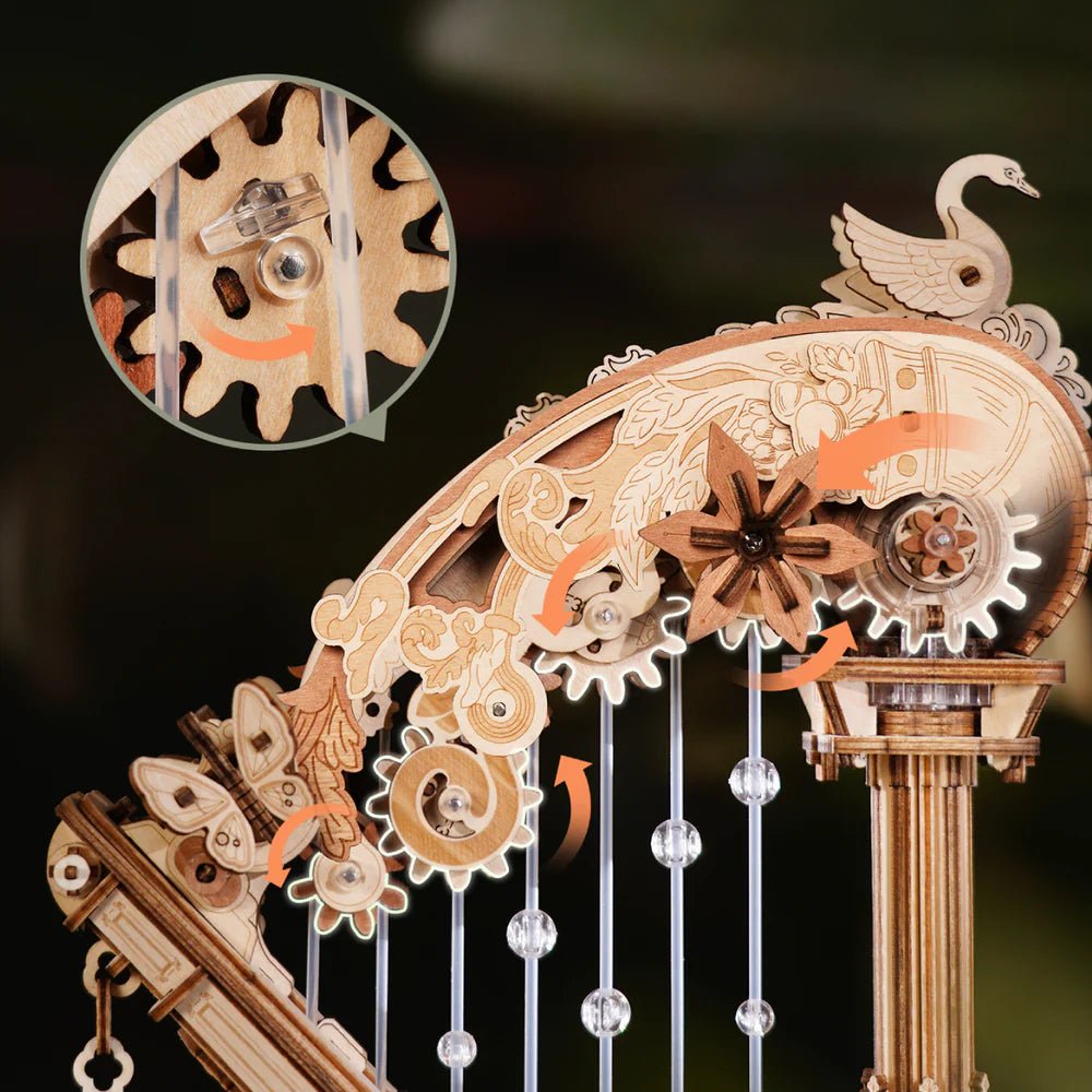 ROKR ROKR Magic Harp Music Box 3D Wooden Puzzle AMK71 by LAB7 Malta, Europe