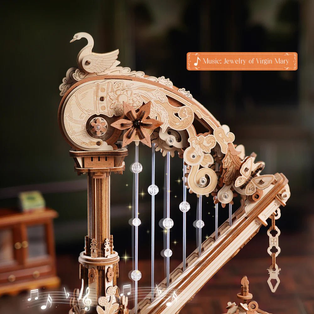 ROKR ROKR Magic Harp Music Box 3D Wooden Puzzle AMK71 by LAB7 Malta, Europe