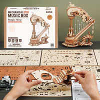 ROKR ROKR Magic Harp Music Box 3D Wooden Puzzle AMK71 by LAB7 Malta, Europe