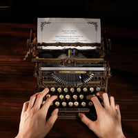 ROKR ROKR Mechanical Typewriter 3D Wooden Puzzle LK703B (Classic Version) by LAB7 Malta, Europe