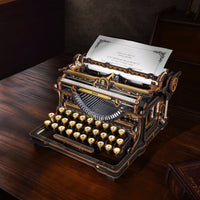 ROKR ROKR Mechanical Typewriter 3D Wooden Puzzle LK703B (Classic Version) by LAB7 Malta, Europe