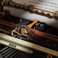 ROKR ROKR Mechanical Typewriter Wooden 3D Puzzle LK703C (Magic Version) by LAB7 Malta, Europe