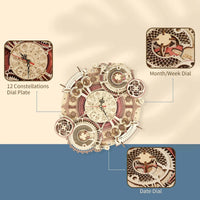 ROKR ROKR Zodiac Wall Clock 3D Wooden Puzzle LC601 by LAB7 Malta, Europe