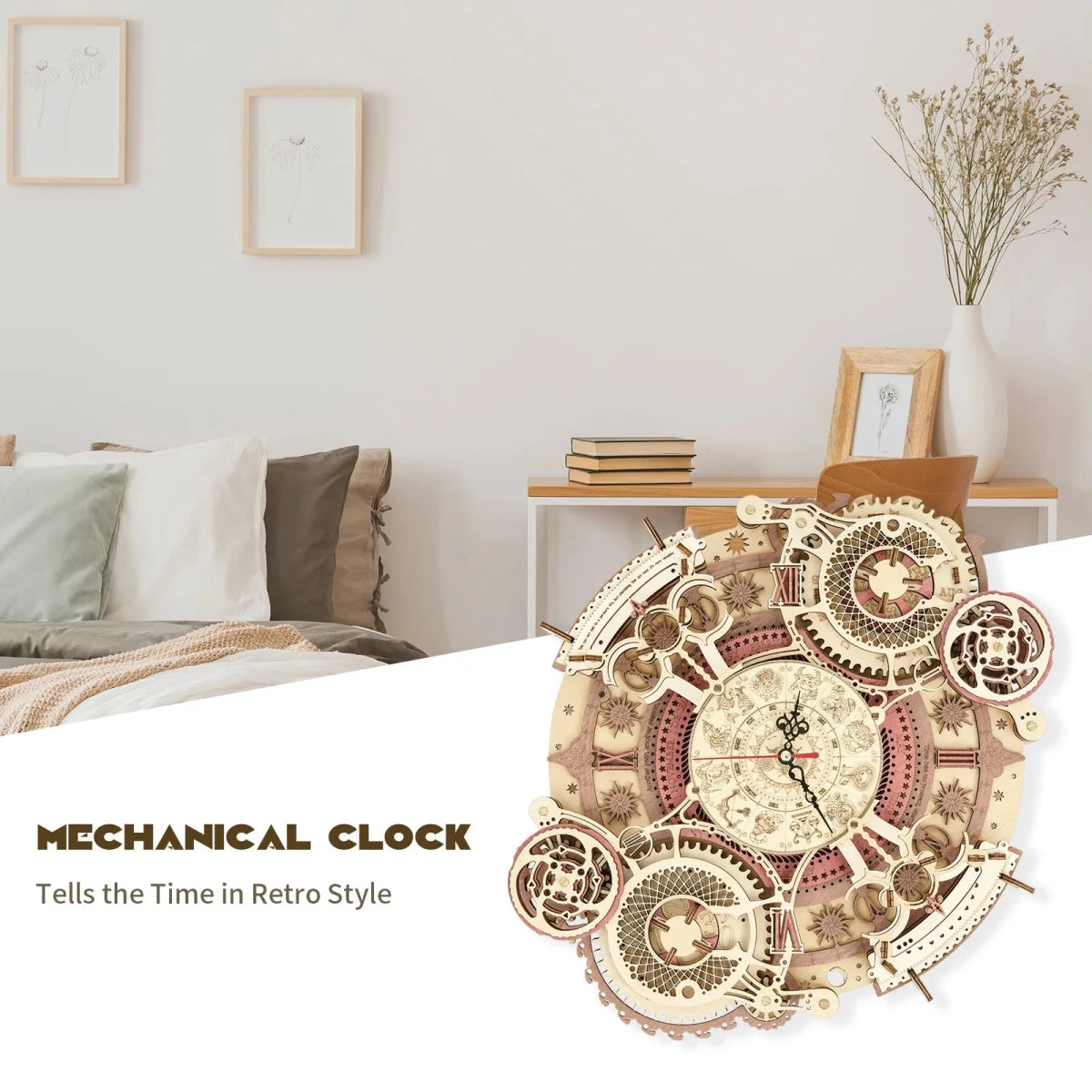 ROKR ROKR Zodiac Wall Clock 3D Wooden Puzzle LC601 by LAB7 Malta, Europe