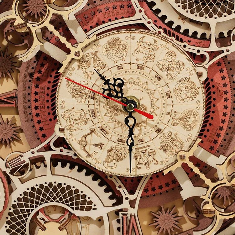 ROKR ROKR Zodiac Wall Clock 3D Wooden Puzzle LC601 by LAB7 Malta, Europe