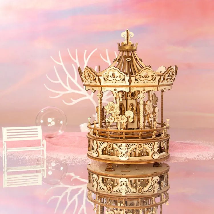 ROKR ROKR 3D Wooden Puzzle Romantic Carousel AMK62 by LAB7 Malta, Europe