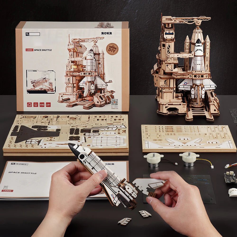 ROKR Space Shuttle 3D Wooden Puzzle LKA02 by LAB7 Malta, Europe