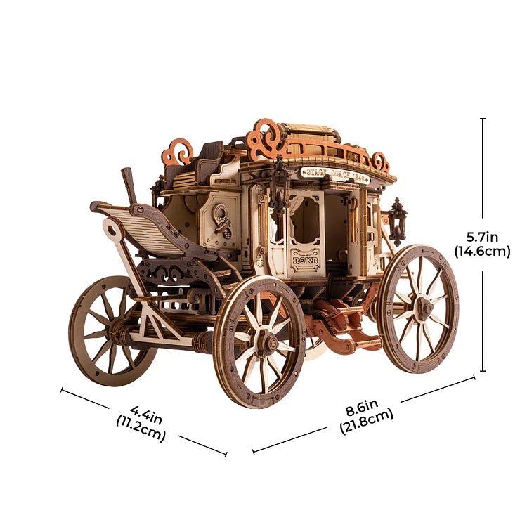 ROKR ROKR Stagecoach Mechanical Music Box 3D Wooden Puzzle AMKA1 by LAB7 Malta, Europe