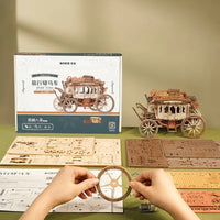 ROKR ROKR Stagecoach Mechanical Music Box 3D Wooden Puzzle AMKA1 by LAB7 Malta, Europe