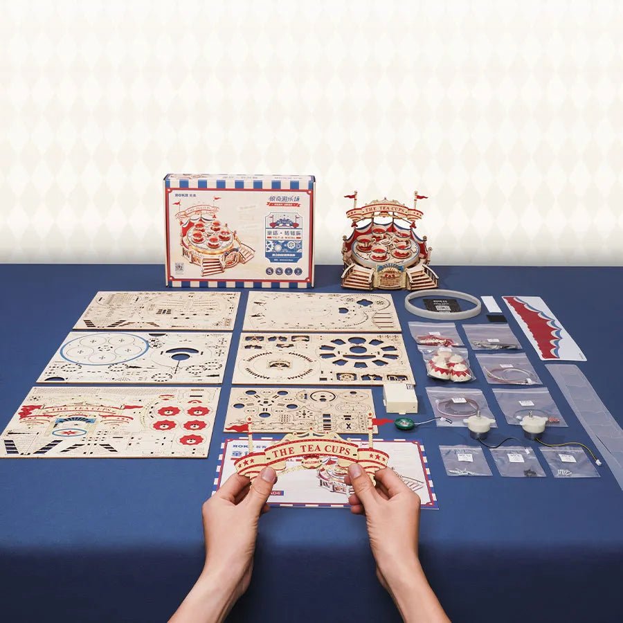 ROKR ROKR 3D Wooden Puzzle Tilt - A - Whirl DIY Music Box EA04 by LAB7 Malta, Europe