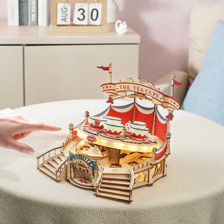 ROKR ROKR 3D Wooden Puzzle Tilt - A - Whirl DIY Music Box EA04 by LAB7 Malta, Europe