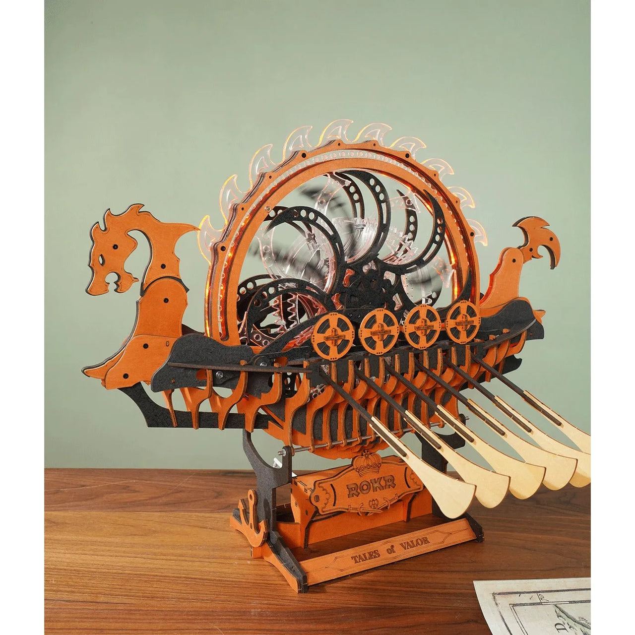 ROKR ROKR Viking Dragon Ship LK802 – Mechanical 3D Wooden Puzzle Model by LAB7 Malta, Europe