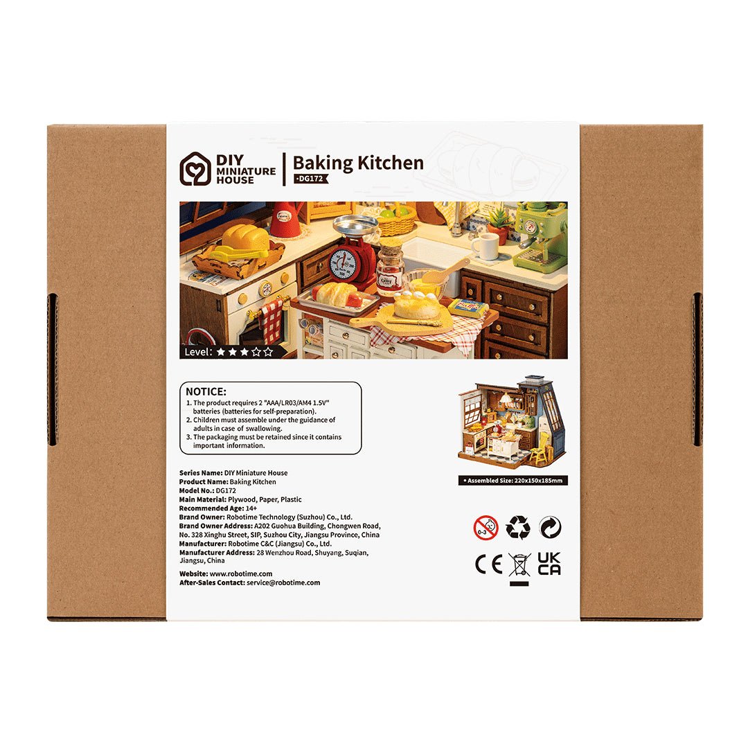 Rolife Baking Kitchen DG172 – DIY Miniature Vintage Bakery House Kit in Malta | LAB7