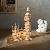 Rolife Rolife 3D Wooden Puzzle Big Ben With Lights TG507 by LAB7 Malta, Europe