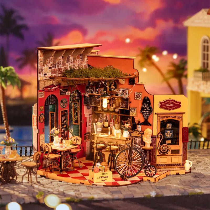 Rolife Rolife Cheers Bar & Dining DIY Miniature House Kit DG173 by LAB7 Malta, Europe