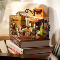 Rolife Rolife Corner Bookstore DG164 – DIY Miniature Outdoor Bookshop House by LAB7 Malta, Europe
